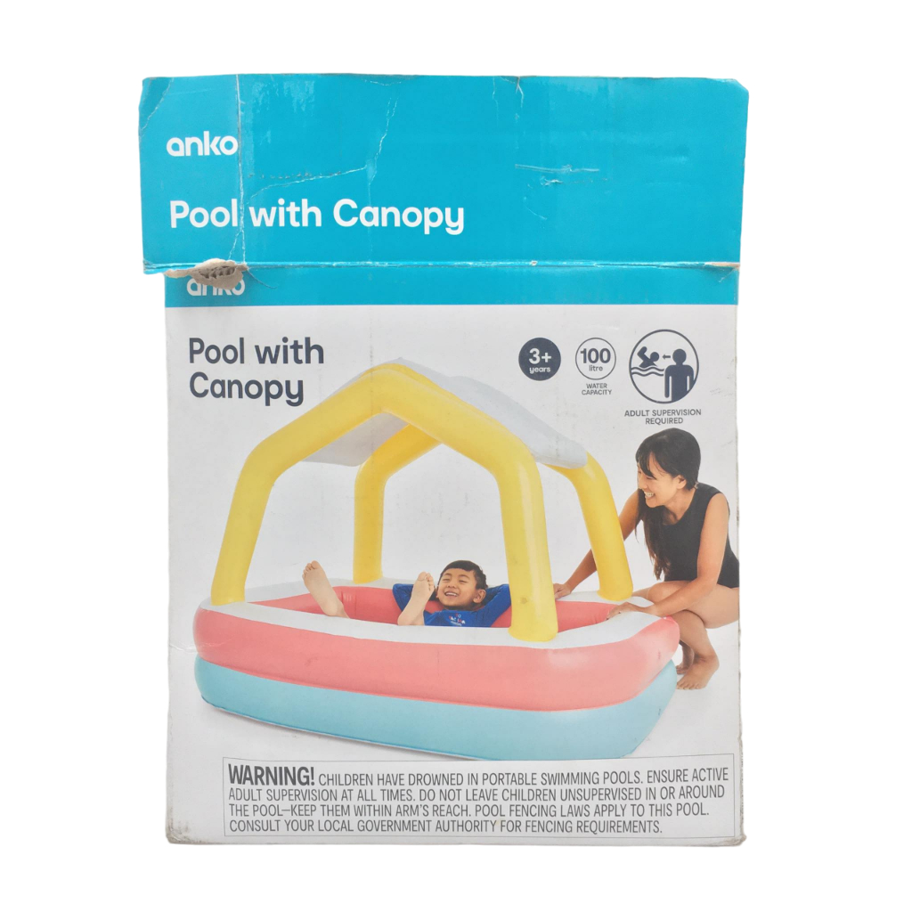 ANKO Inflatable Summer Kids Swimming Pool with Canopy Shopee Philippines