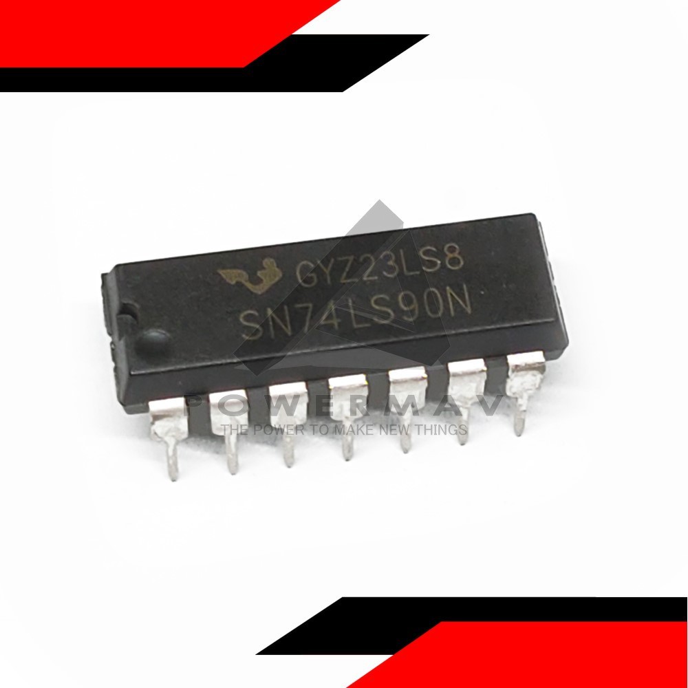 74ls90 dip IC 7490 sn74ls90n MOD 10 decade counter generate BCD output ...