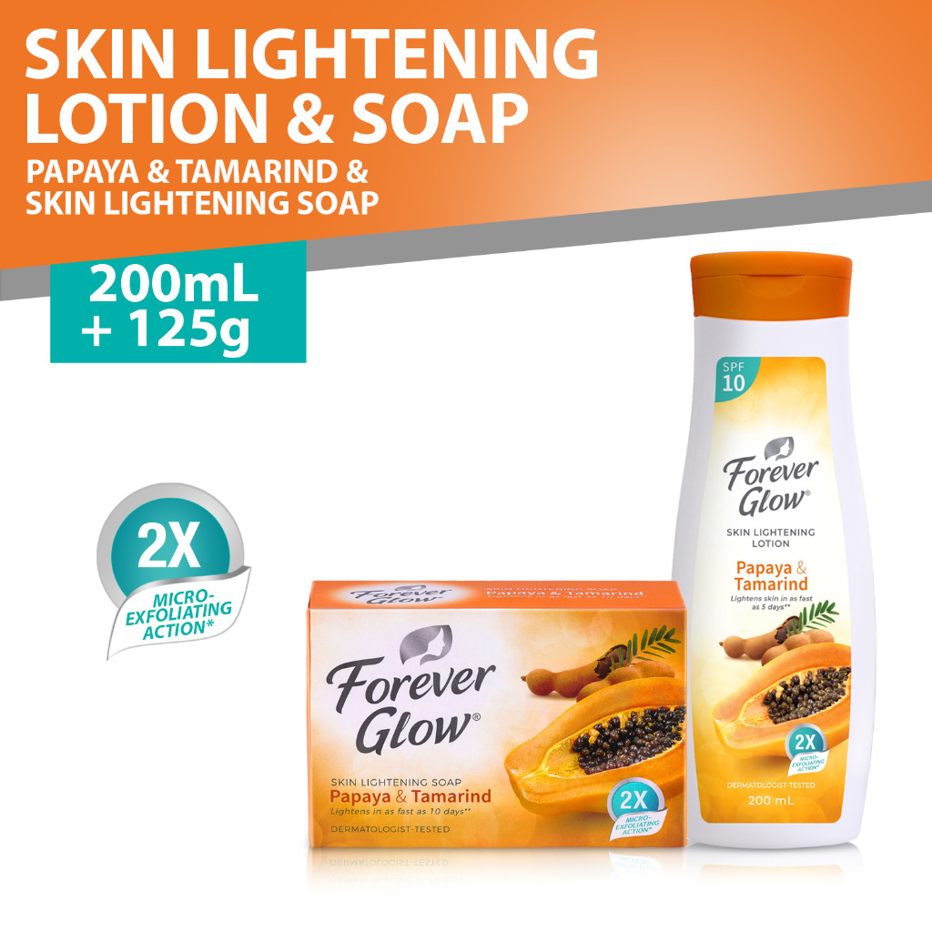 Forever Glow Papaya & Tamarind Skin Lightening Lotion 200 Ml And 