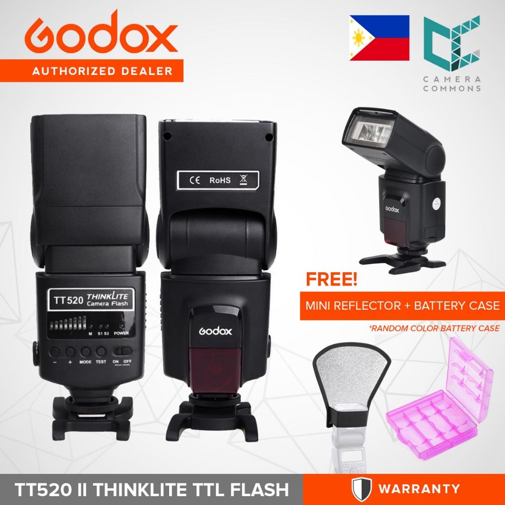 Godox Thinklite Camera Flash TT520II with Buildin 433MHz Wireless