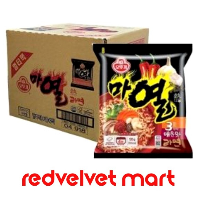 OTTOGI KOREAN MA YEOL HOT AND SPICY RAMEN 120G/THE TASTE OF GARLIC ...