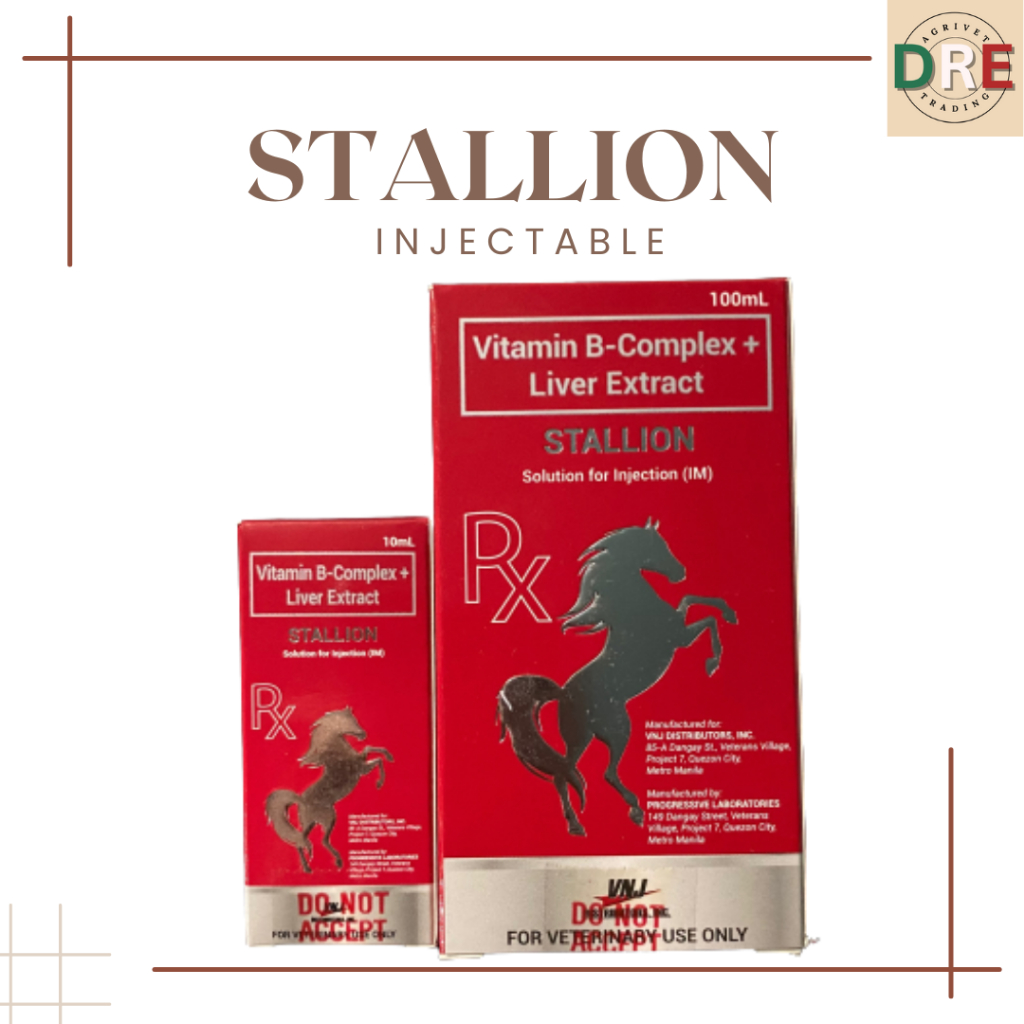 STALLION (10ml & 100ml) Vitamin B-Complex + LIVER EXTRACT | Shopee ...