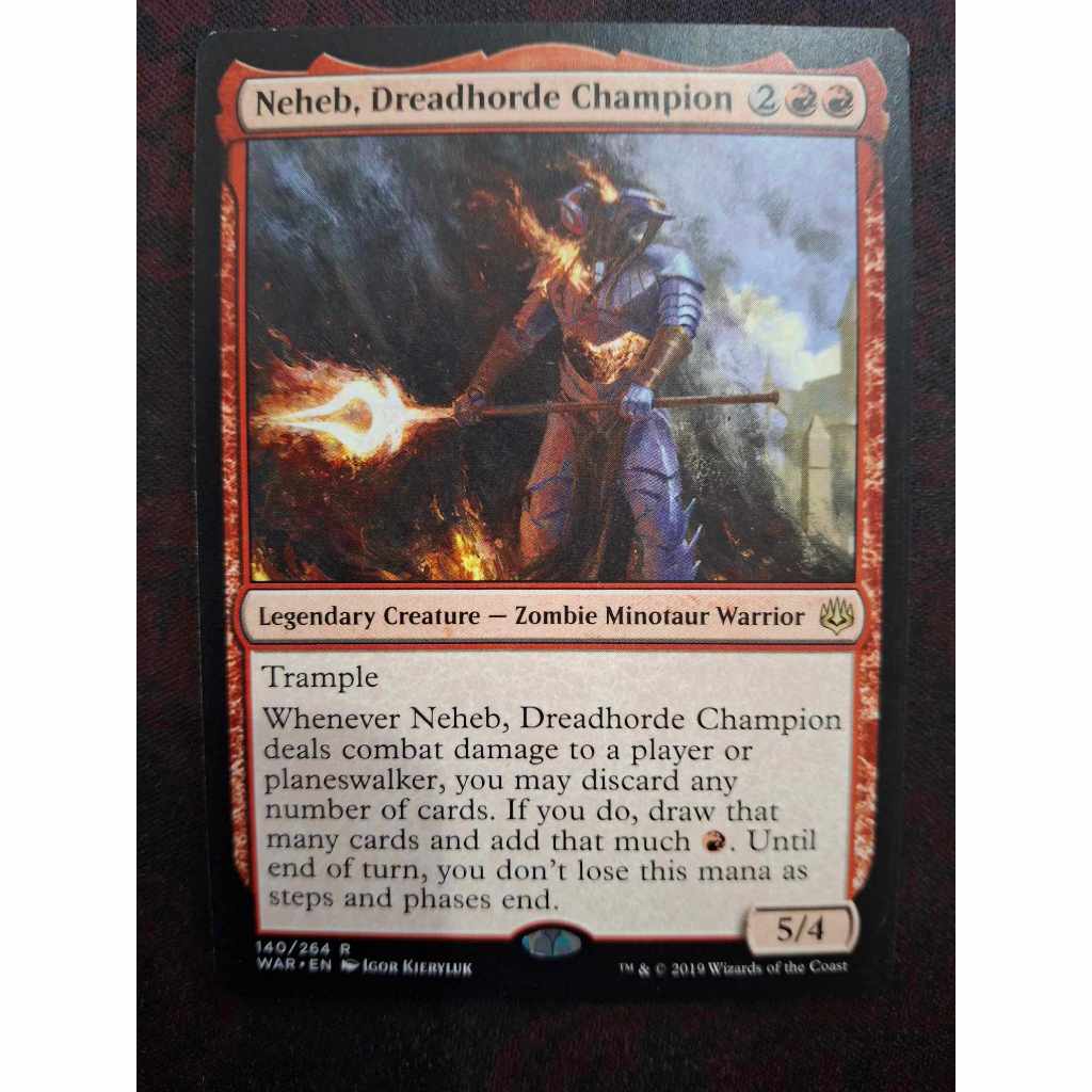 Neheb, Dreadhorde Champion ( MTG / Legendary Creature - Zombie Minotaur ...