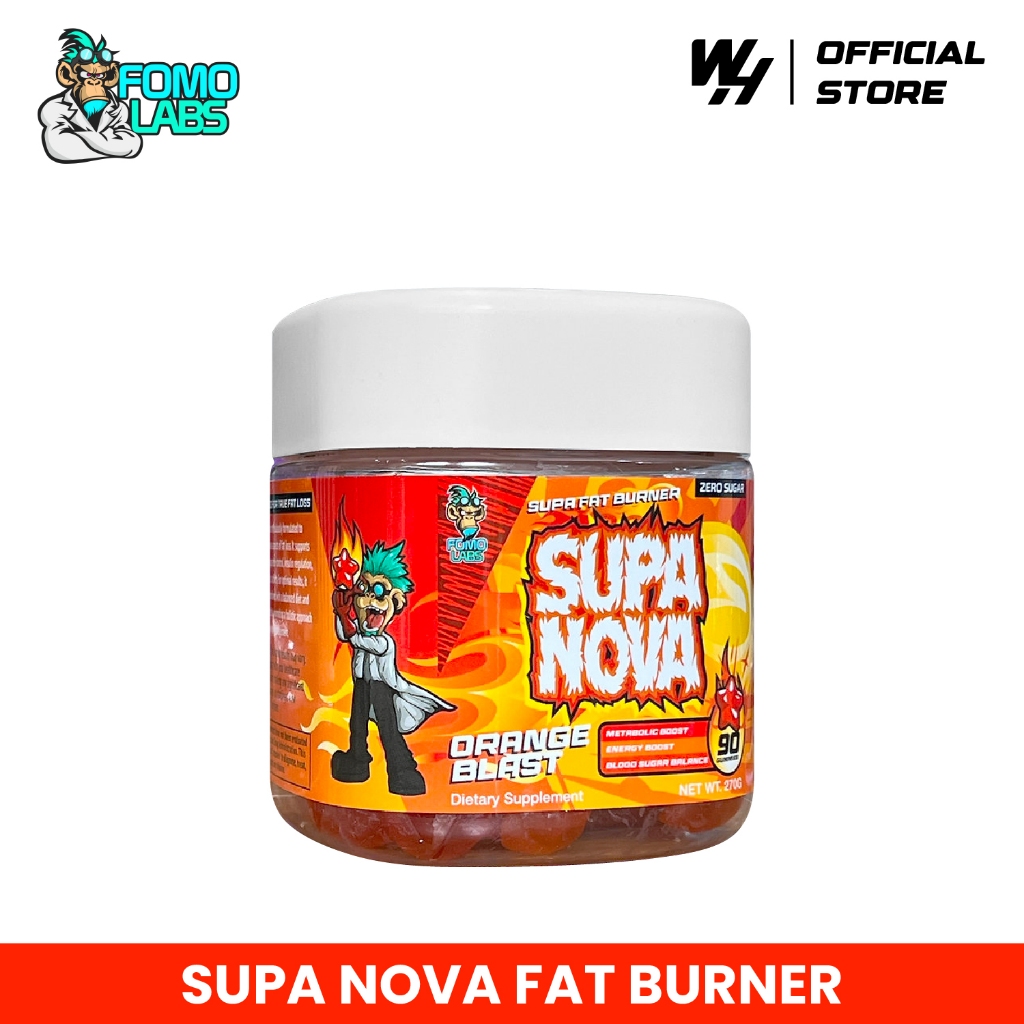 SUPA NOVA Fat Burner Gummies (Zero Sugar Weight Loss) by Fomolabs 90