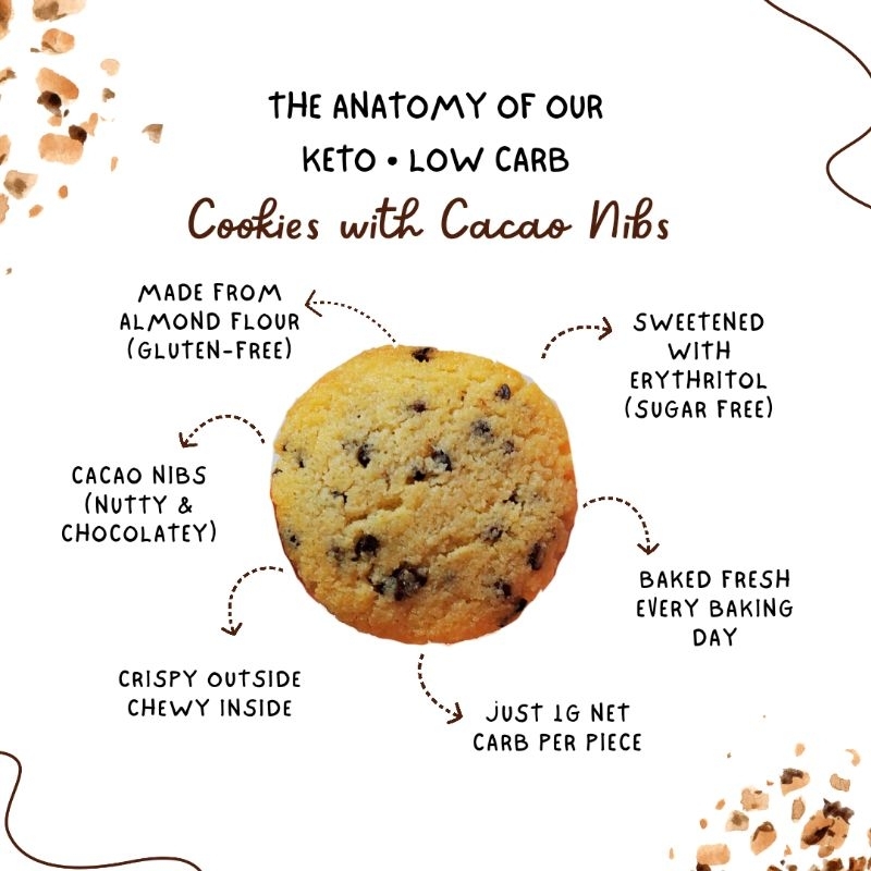 LUZON BUYERS ONLY! Efren's Kitchen Keto/Low Carb Cookies with Cacao