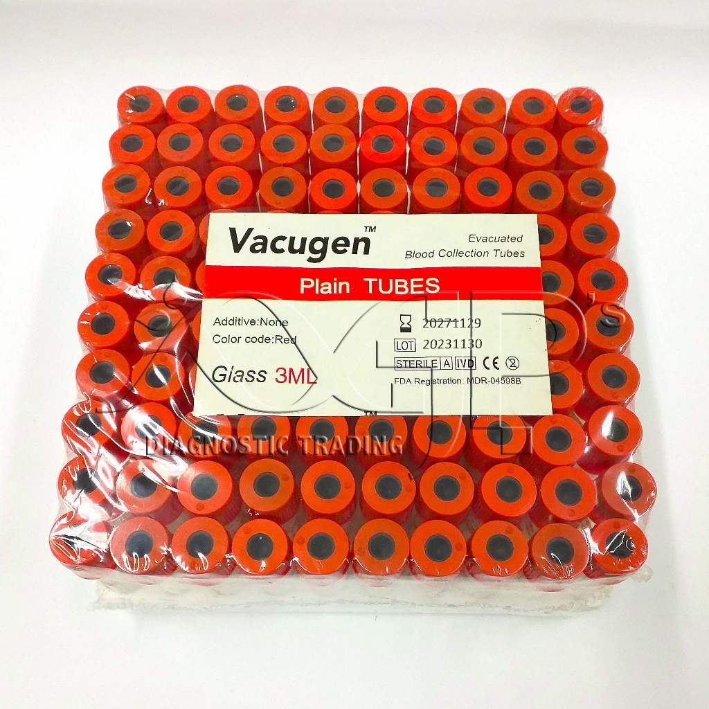 VACUTAINER BLOOD COLLECTION TUBE (RED TOP) | Shopee Philippines