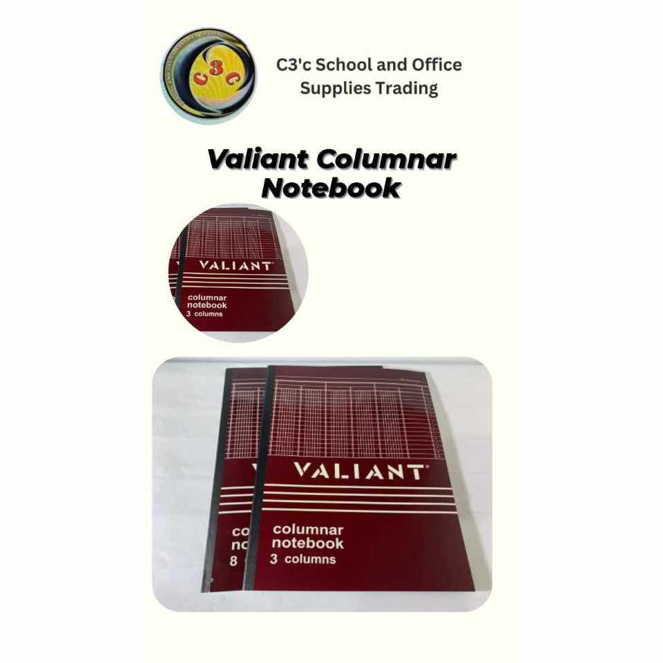 Valiant Columnar Notebook (3col's and 8col's) | Shopee Philippines