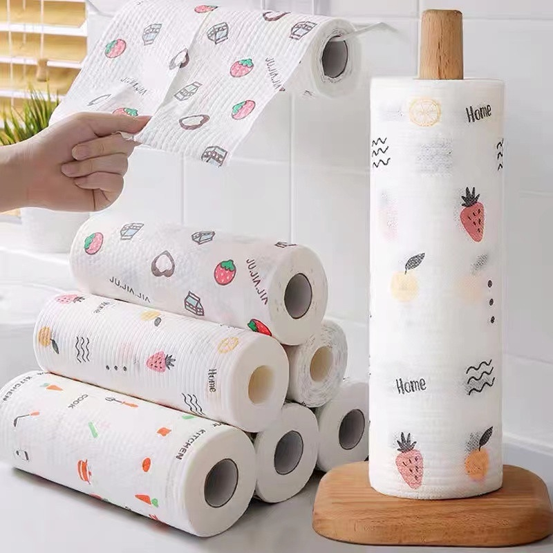 Kitchen Rag Dish Towel Cleaning Towel Disposable Non Woven Dishcloth ...