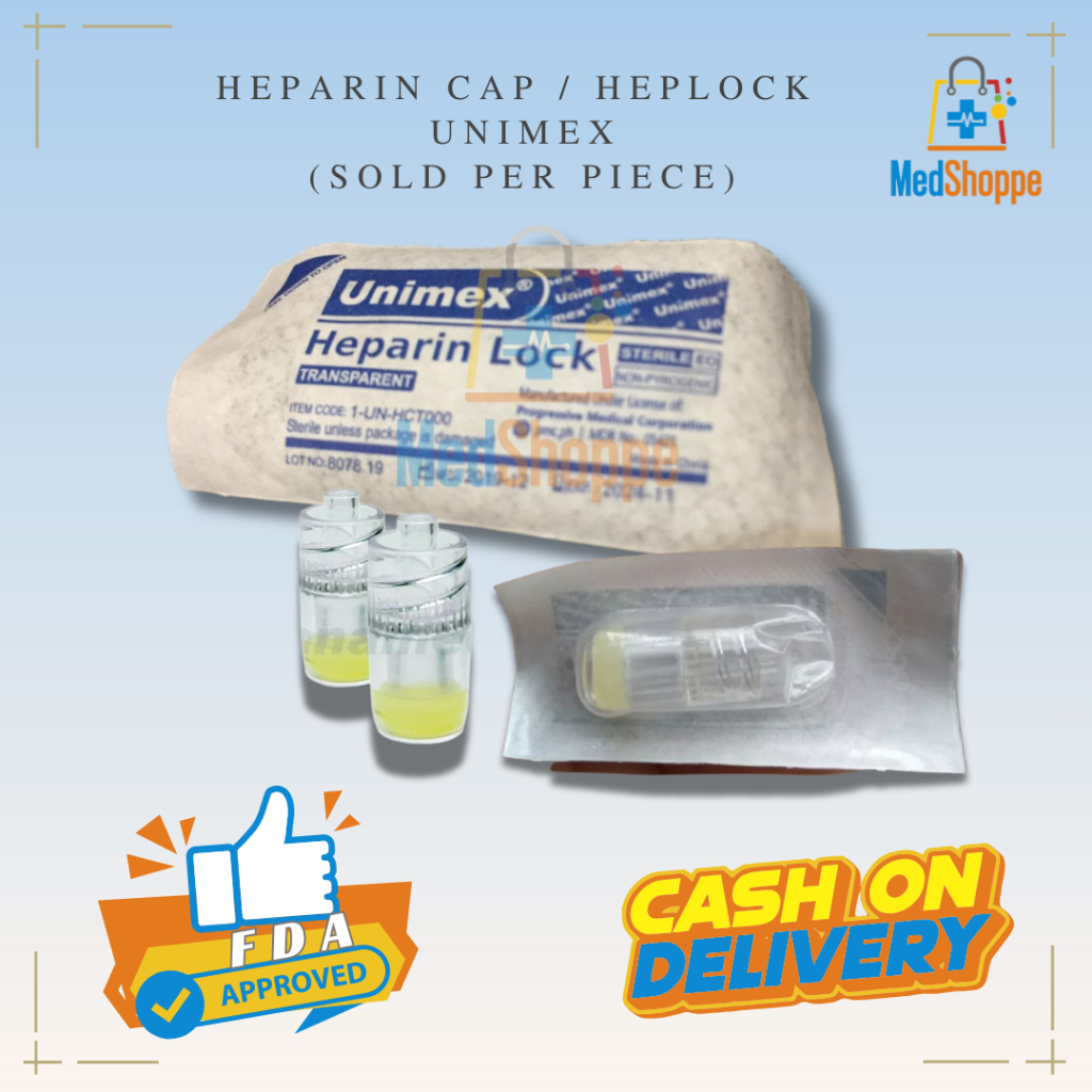UNIMEX HEPLOCK/HEPARIN CAP(SOLD PER PIECE) | Shopee Philippines