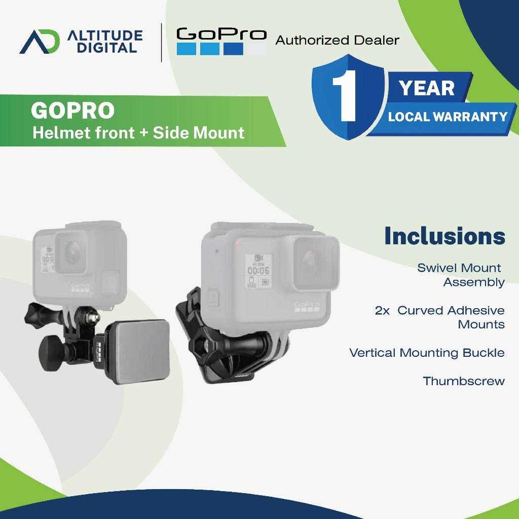 GoPro Helmet Front + Side Mount | Shopee Philippines