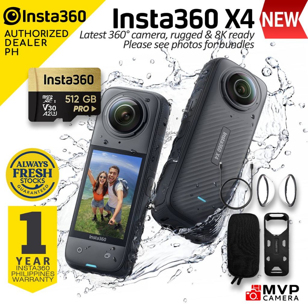 [AUTHORIZED PH] NEW Insta360 X4 Insta 360 Ultimate 8K 360º Action ...