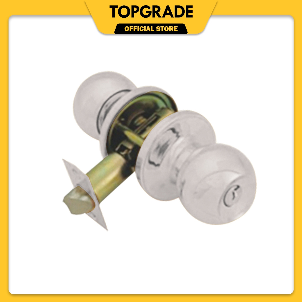 TOPGRADE TLTK150-SP Tubular Knob Lockset 304 Polished Stainless Steel ...