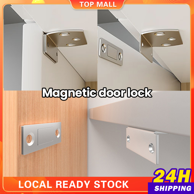 90 Degree Cabinet Lock Magnet Stainless Cupboard Drawer Cabinet Closer ...