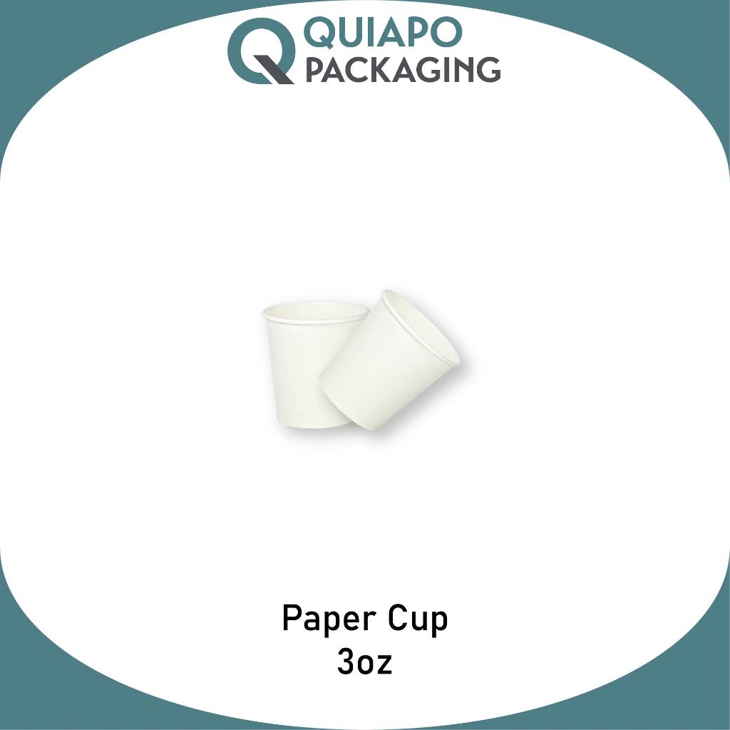 Generic Paper Cup 3oz Plain (100 pcs) | Shopee Philippines