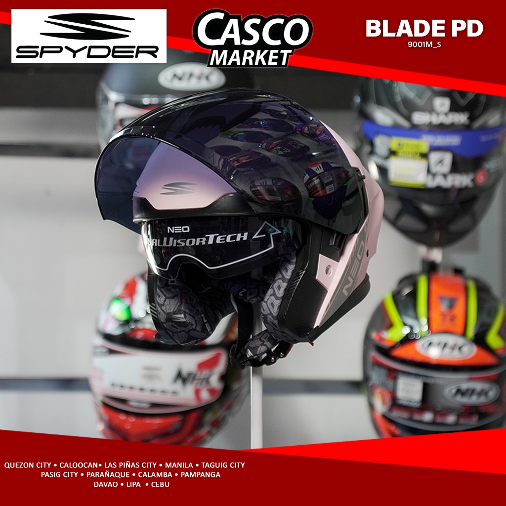 SPYDER NEO BLADE PLAIN HALF FACE DUAL VISOR WITH EXTRA LENS | Shopee ...