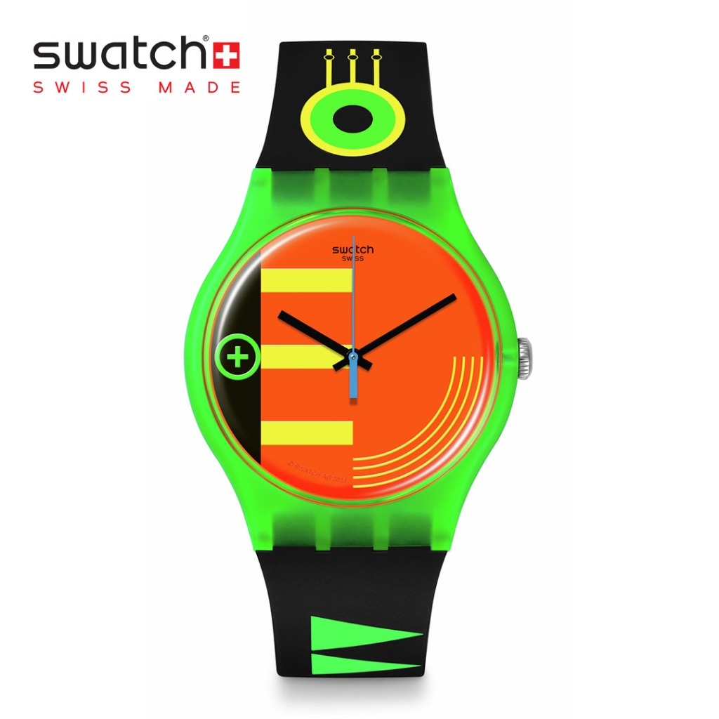Swatch New Gent Biosourced Swatch Neon Rider SO29G106 Black