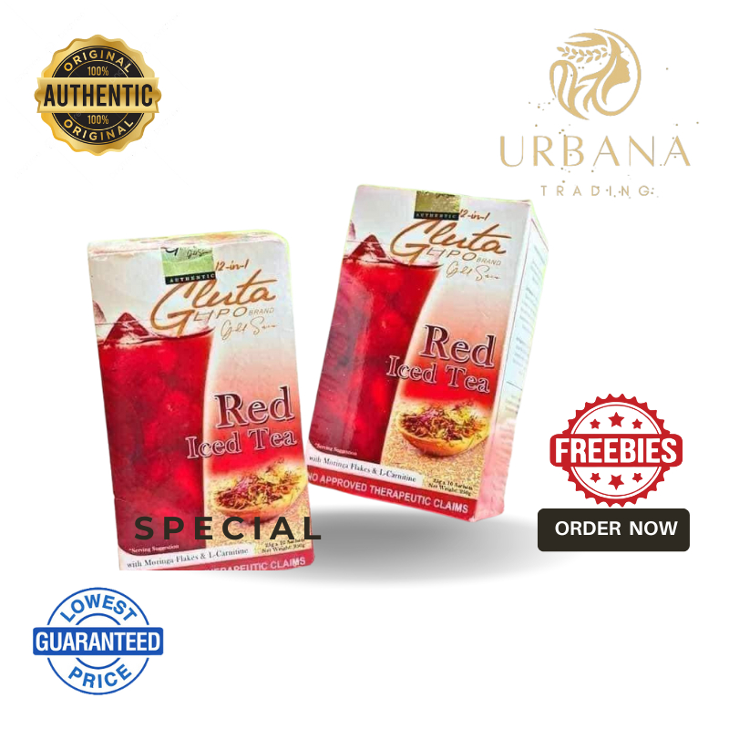 12 in 1 Gluta Lipo Gold Series Red Iced Tea Shopee Philippines