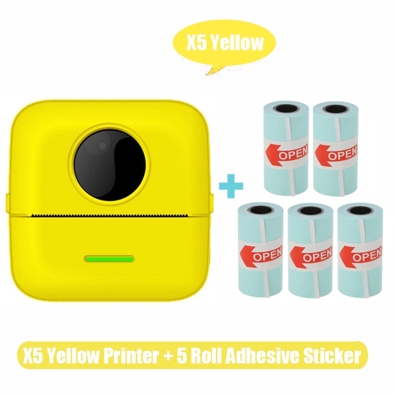 C19 Bluetooth Thermal Printer Photo Printer Mini Printer Sticker Paper ...