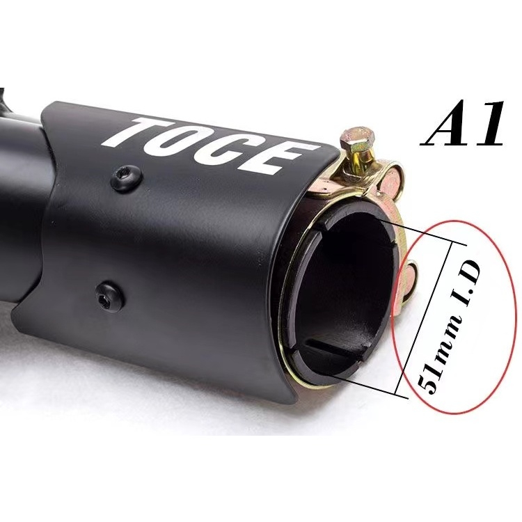 (COD) Universal Motorcycle Exhaust Muffler Pipe Canister Pipe TOCE ...