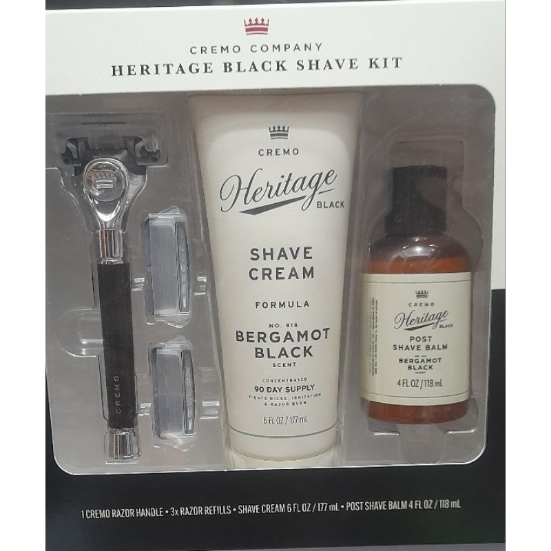 Cremo Company HERITAGE BLACK SHAVE KIT | Shopee Philippines