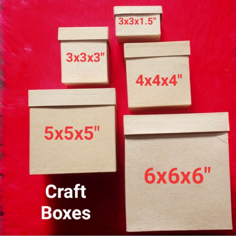 Natural Color Craft Gift Boxes | Shopee Philippines