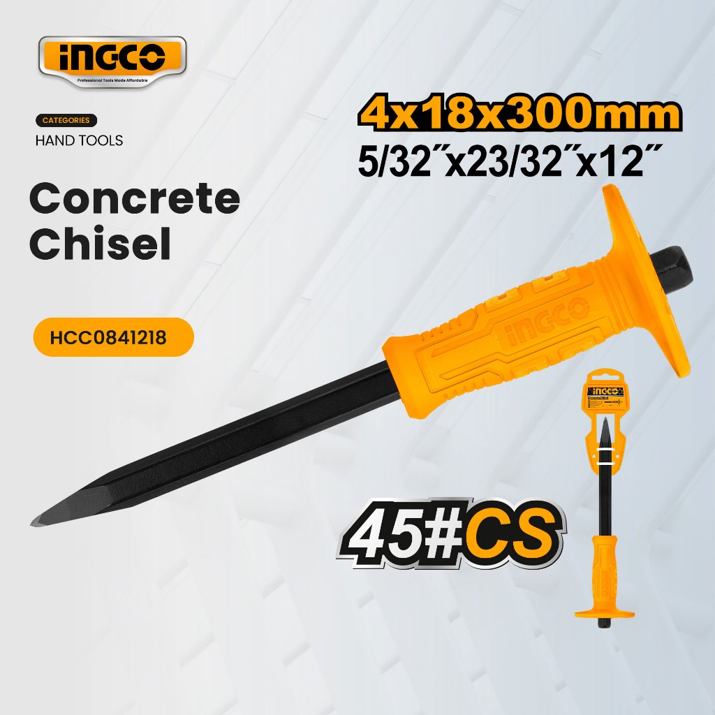 Ingco Chisel Demolition Stone Wall Breaker Breaking Hand Tool ...