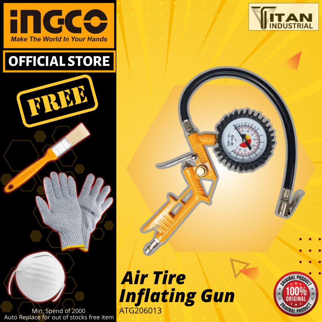 INGCO Air Tire Inflating Gun • Tm ss | Shopee Philippines