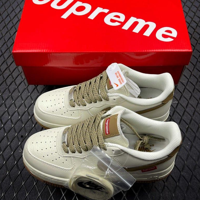 Supreme x Nike Air Force 1 Low Cut Casual Sneakers Sports Skate Shoes ...