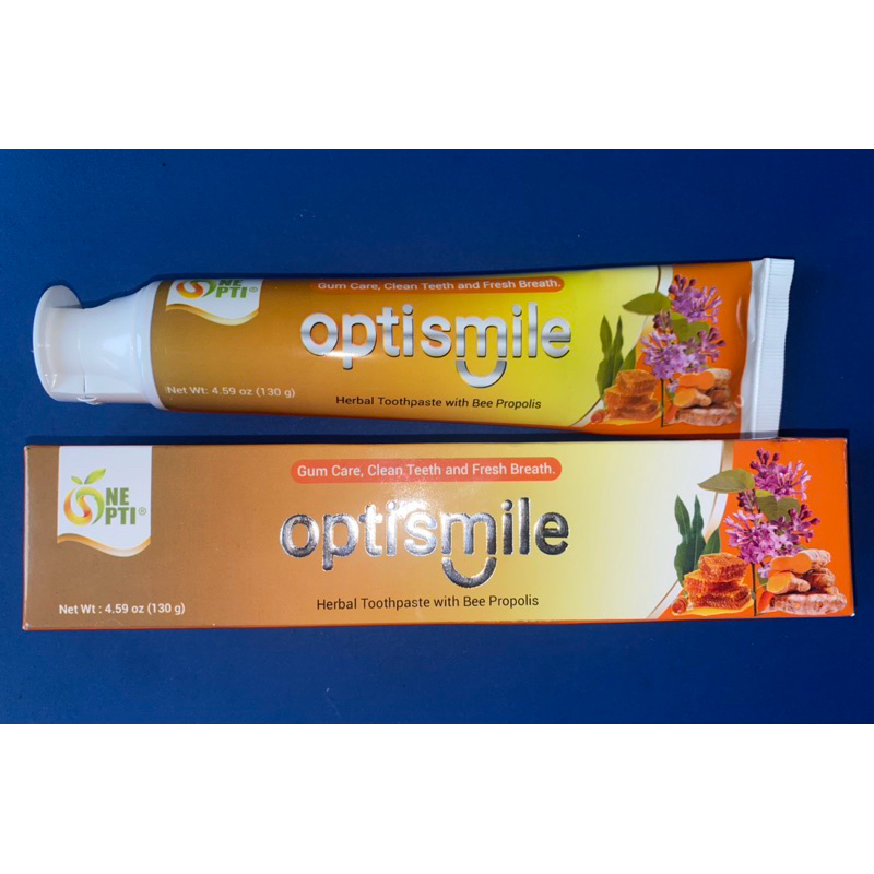 ONE OPTI OPTISMILE HERBAL TOOTHAPASTE WITH BEE PROPOLIS(130g) | Shopee ...