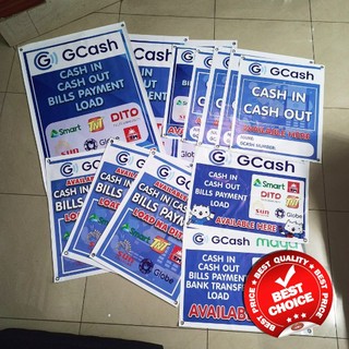 Personalize GCash Cash In Cash Out Load Bank Bills Business Tarpaulin ...