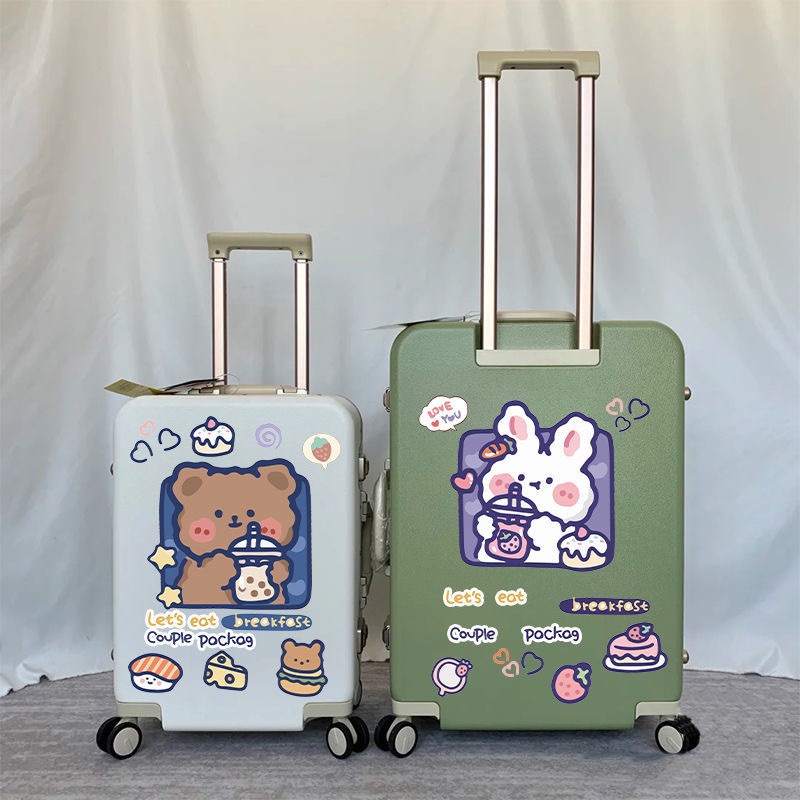 LOFFER Cute DIY Luggage Stickers Tags Big Luggage Stickers A4 Size ...