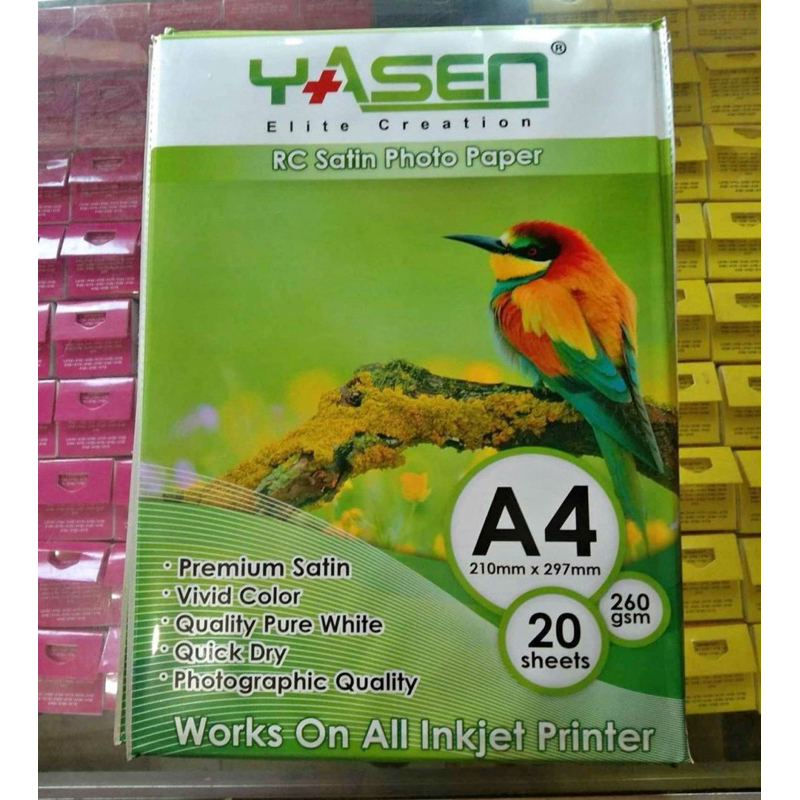 Yasen RC Satin A4 Photo Paper | Shopee Philippines