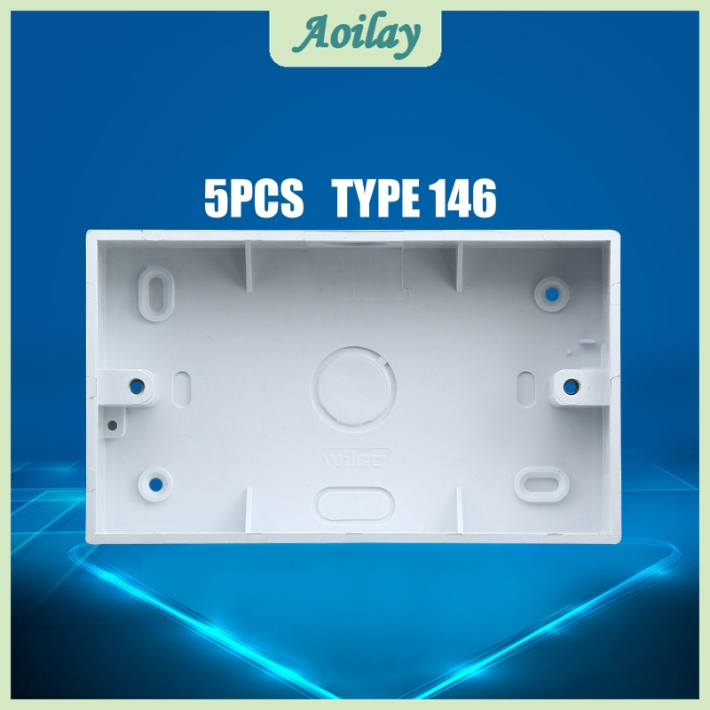 5Pcs 146 Type Exposed Junction Box Switch and Socket Outer Wall