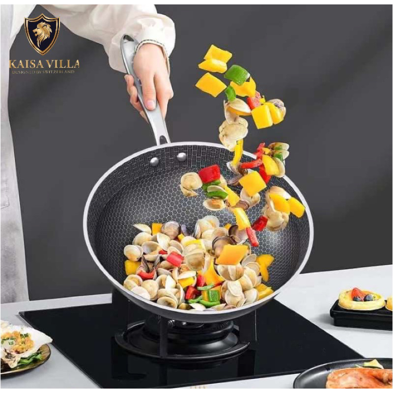 Kaisa Villa Non Stick Pan Cm Cm Cm With Lid Without Lid Stainless