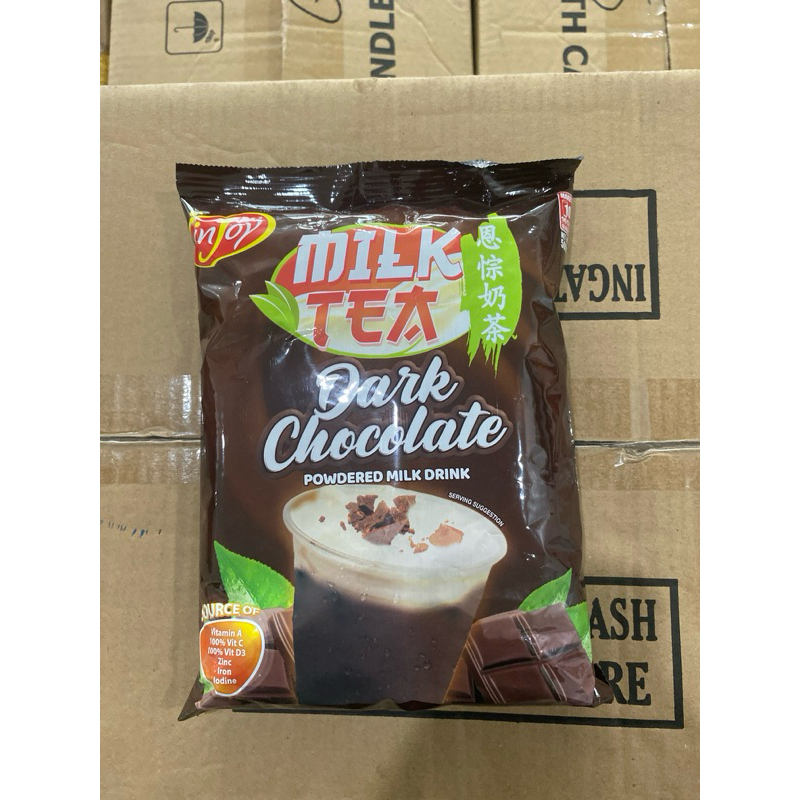 Injoy Milk Tea Dark Chocolate 500g | Shopee Philippines