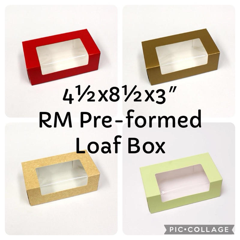 4½x8½x3″ RM Pre-formed Loaf Box (10 pcs) | Shopee Philippines