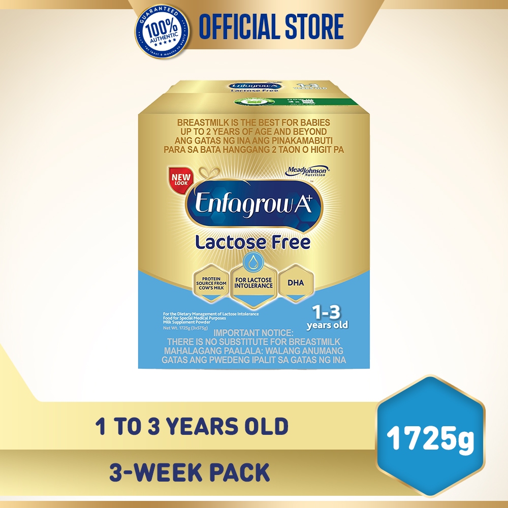 Enfagrow A+ Three Lactose Free Milk Powder for Children 13 Years Old w