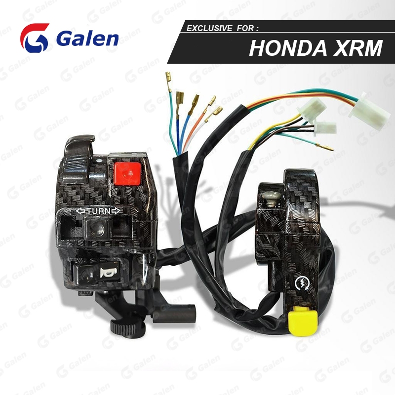 MOTORCYCLE HANDLE SWITCH SET CARBON XRM LH/RH | Shopee Philippines