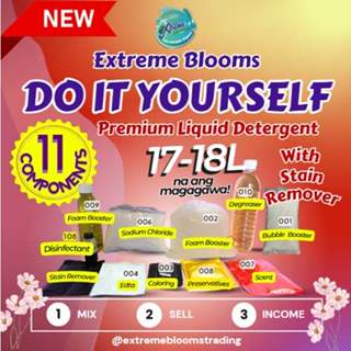 EXTREME BLOOMS NEGOSYO Liquid Detergent Kit 17 Liters Yield | Shopee ...