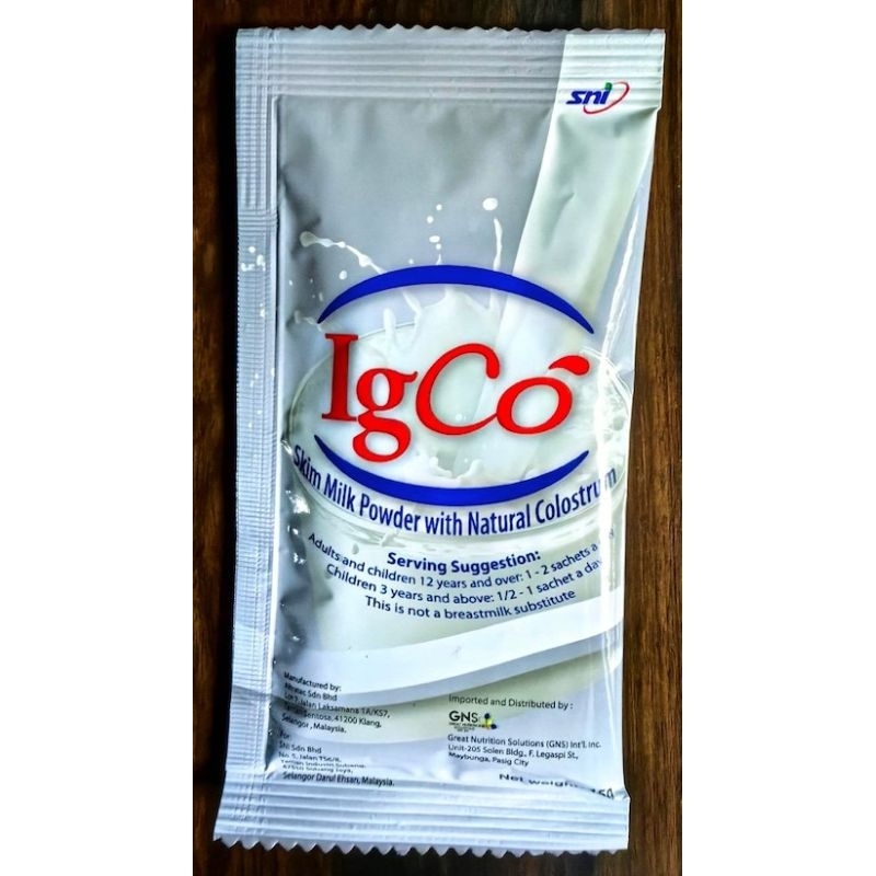 IgCo Natural Colostrum (box of 10 sachets) | Shopee Philippines