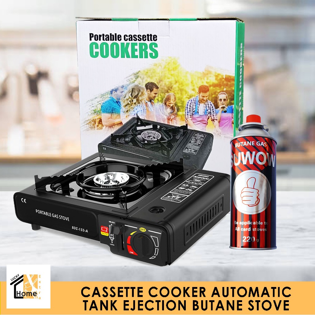Lucky Portable Cassette Cookers Stove Butane Gas Burner Indoor/Outdoor