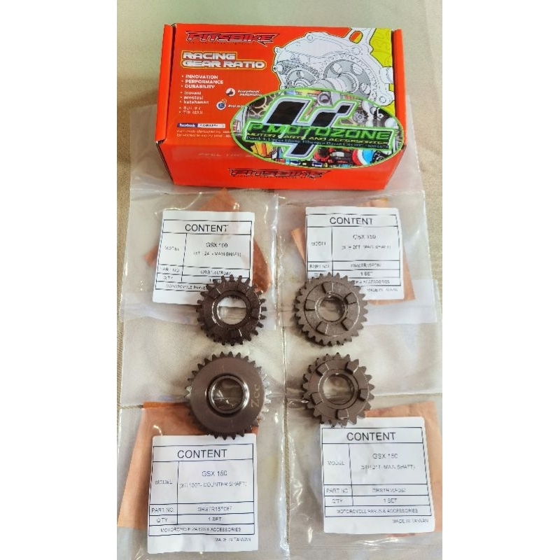 Racing Gear set / Transmission gear set Raider 150Fi, Pitsbike Racing ...
