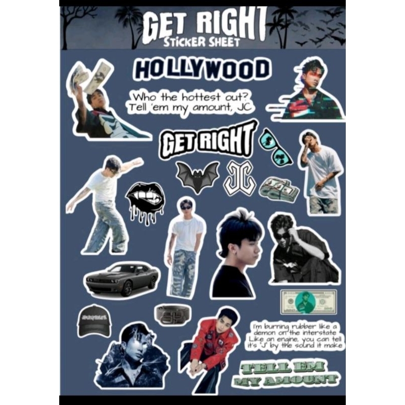 JOSH GET RIGHT STICKER SHEET | Shopee Philippines