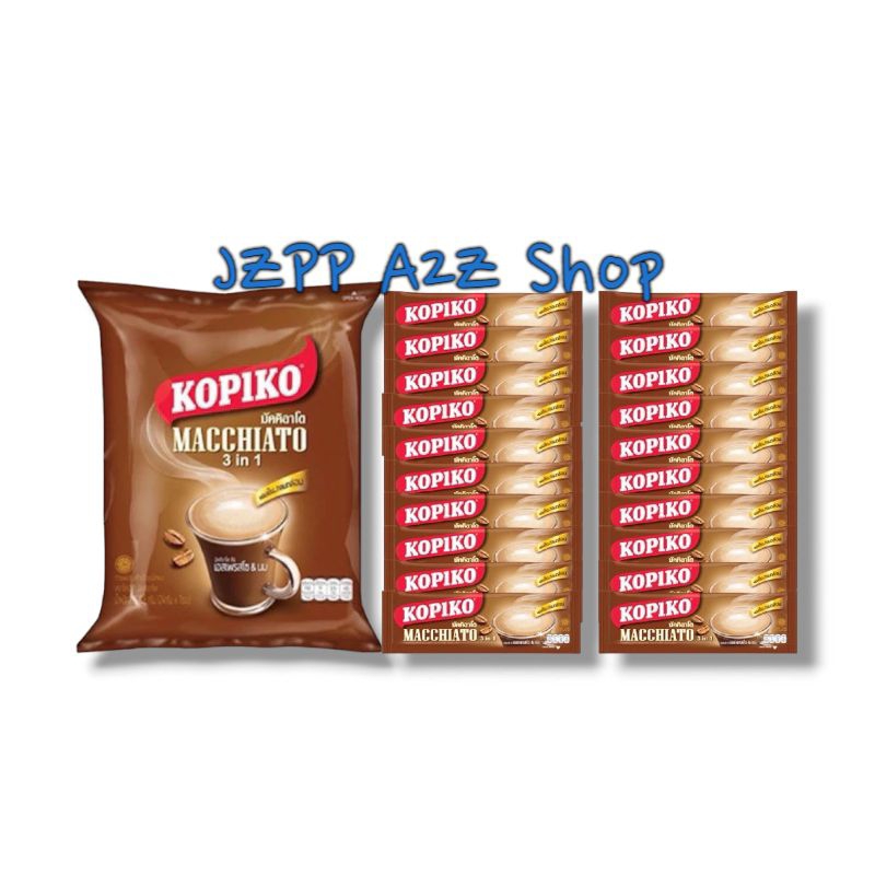 Kopiko Macchiato Coffee 3in1 (7 and 20 sachet) 24g instant Coffee Mix ...