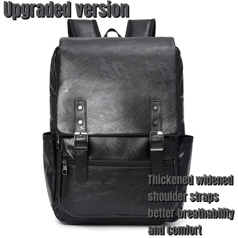 Large capacity PU backpack business laptop bag travel backpack fashion ...