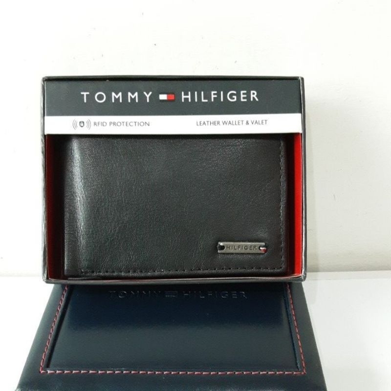 Men's Leather Wallet With RFID Protection Tommy Hilfiger)