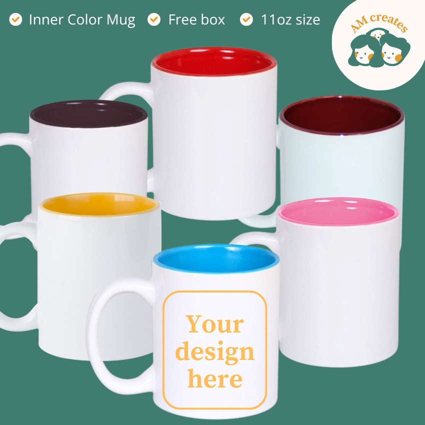 Personalized Custom Inner Color Mug 11oz With Box Shopee Philippines