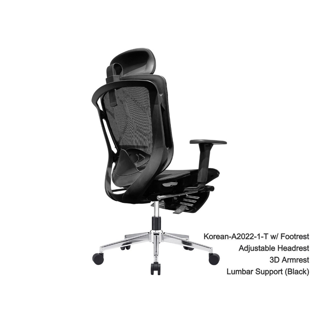 KoreanA20221T Ergonomic Adjustable Headrest/3D Armrest With Lumbar