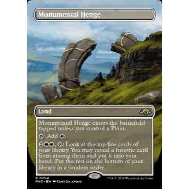 Monumental Henge (Borderless) - Modern Horizons 3 (MH3) - LAND | Shopee ...