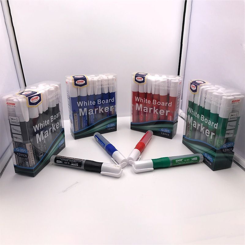 White Board Marker Pen Whiteboard Refillable Liquid Ink Pen Erasing Dry ...